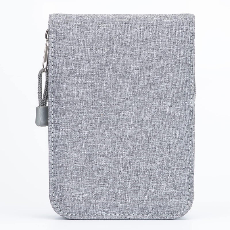 Lanxivi 12 Fountain Pen Case, Rollerball Pen Case Gray Color, Waterproof Canvas Pen Display Holder Organizer Bag - Image 2