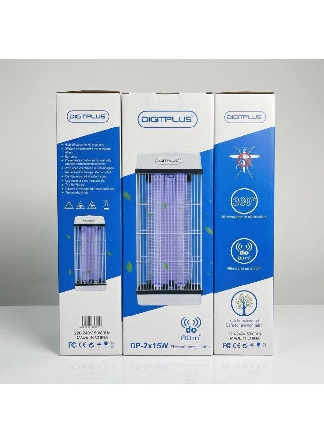 Digitplus Mosquito Killer, Flying Insects Trap,2* 20W UV Light, 1400V Electric Shock, for Indoor & Outdoor - Image 2