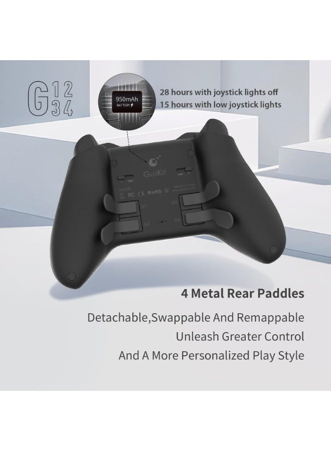 Gulikit Kingkong 3 Max Controller for Switch,Hall Joysticks & Triggers, Maglev/Rotor/HD Vibration,1000Hz Polling Rate,RGB lights,for Switch/Android/iOS/macOS/Steam Deck - Image 4