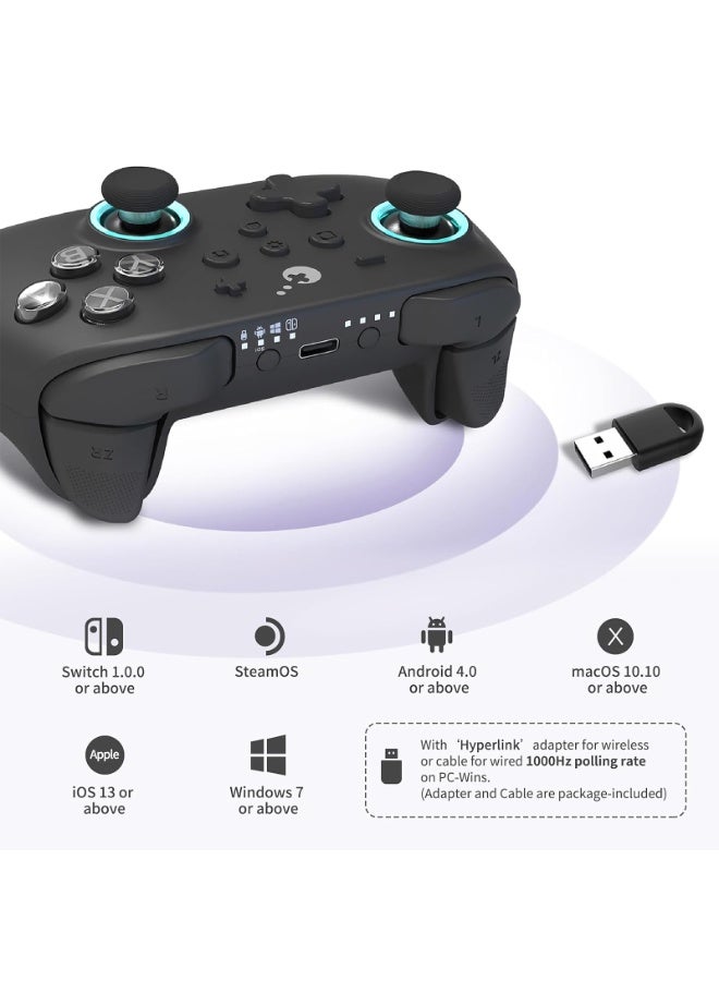 Gulikit Kingkong 3 Max Controller for Switch,Hall Joysticks & Triggers, Maglev/Rotor/HD Vibration,1000Hz Polling Rate,RGB lights,for Switch/Android/iOS/macOS/Steam Deck - Image 5