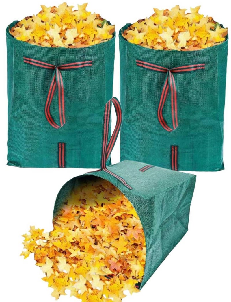 RISETEX 72 Gallon Leaf Collector3Pack Yard Waste BagsLarge DustpanType Lawn and Leaf Bags Leaf Bags for Yard DebrisGrass ClippingsCollapsible Trash Can for PartiesLaundryCamping - Image 2