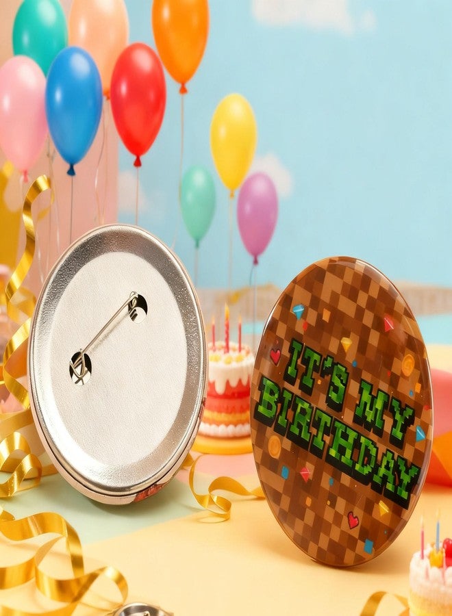 Treayes It's My Birthday Pin for Women Men Game Theme Party Favor Birthdays Decorations Supplies Gifts Party Accessories - Image 4