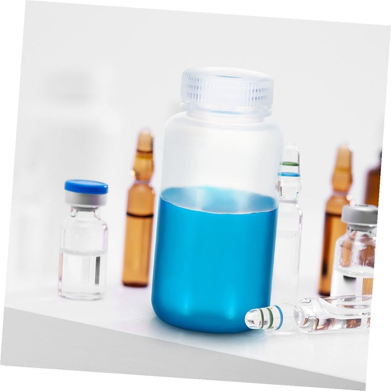 8pcs 250ml Plastic Lab Sample Bottles Wide Mouth Reagent Containers with Leakproof Lids for Water and Chemical Storage in Laboratory and Industrial Use - Image 5