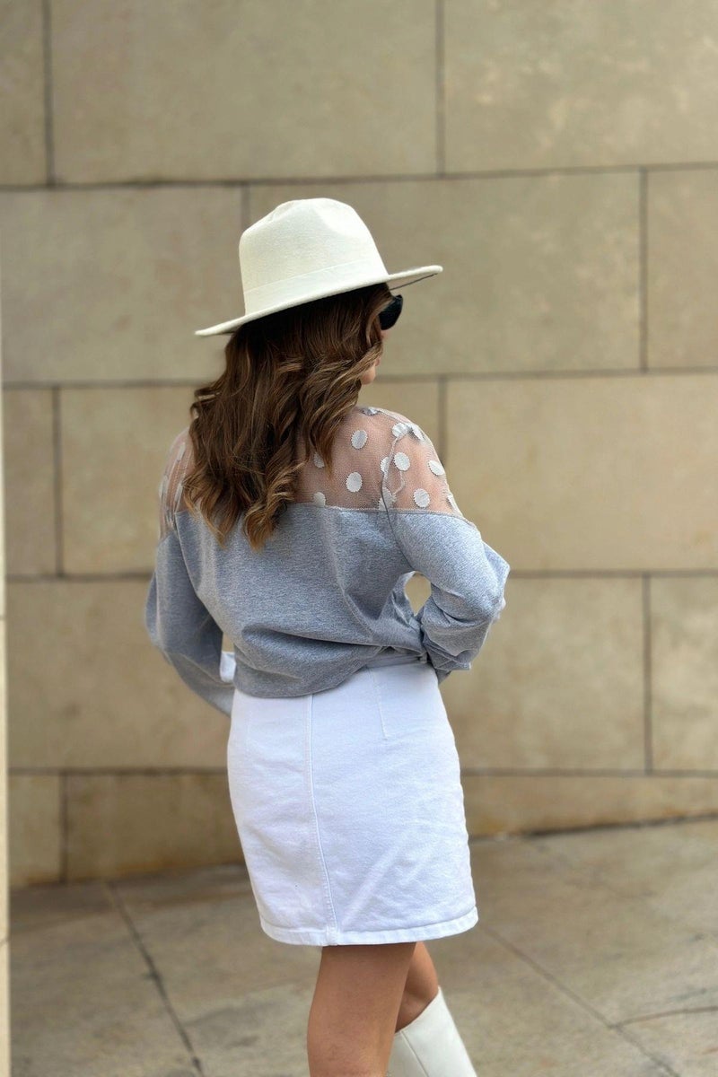 Weshaya Blouse Women Grey - Image 4