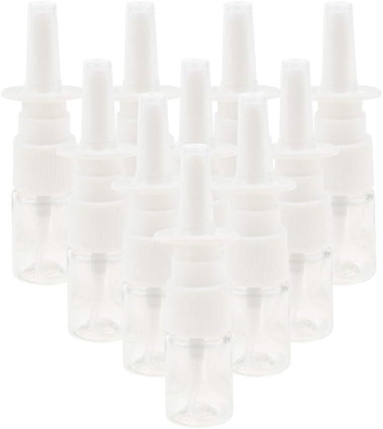 klarako 10 Pieces 5ml Mini sal Spray Bottles Pumps Plastic, Clear, 5ml - Image 3