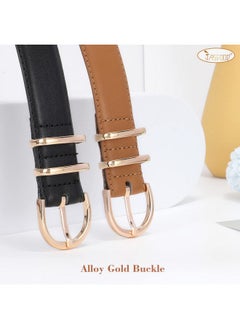 2 Pack Women Leather Belt For Jeans Fashion Ladies Belts For Pants Dresses With Gold Buckle - pzsku/Z062116957F2C971A95CDZ/45/_/1735566793/71867a74-7f44-43d2-888a-fe9a6ae86963