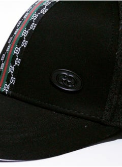 GUCCI Gucci GG Monogram Cap with Central Stripe For Men  - Image 3