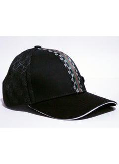 GUCCI Gucci GG Monogram Cap with Central Stripe For Men  - Image 1