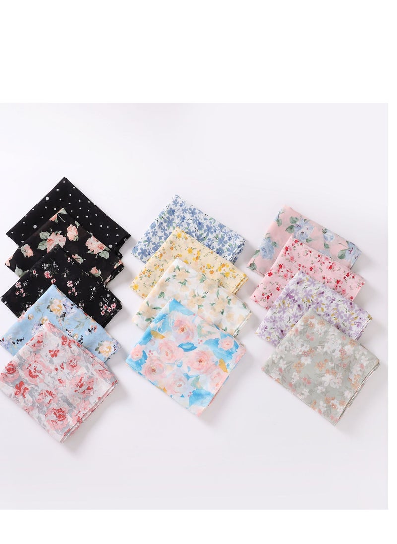 KUYING - Pearl Chiffon Unique Craft Muslim Scarf - Image 1