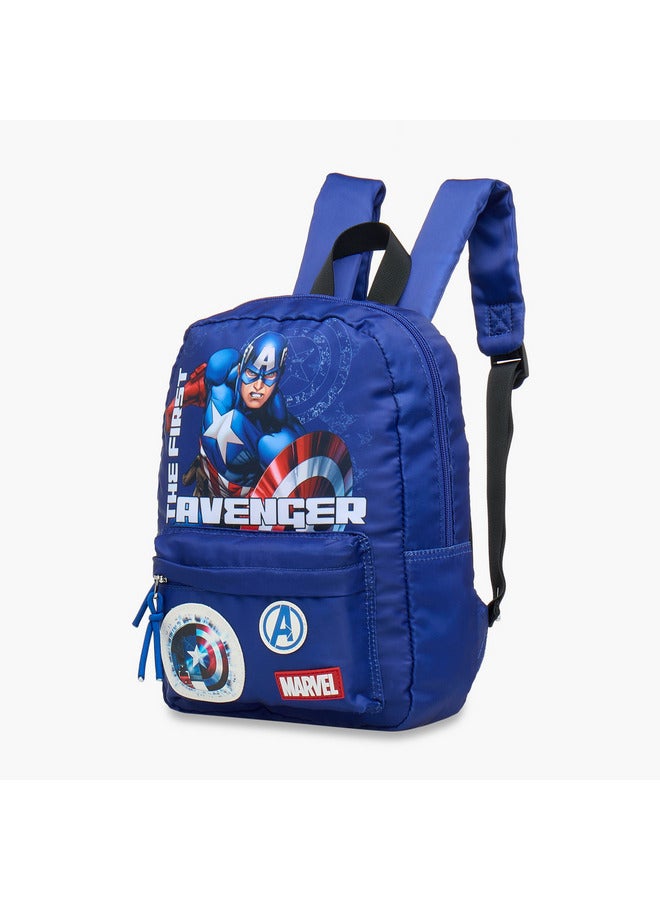 MARVEL Boys Avenger Print School Backpack with Adjustable Straps - 10x25x33 cm  - Image 2