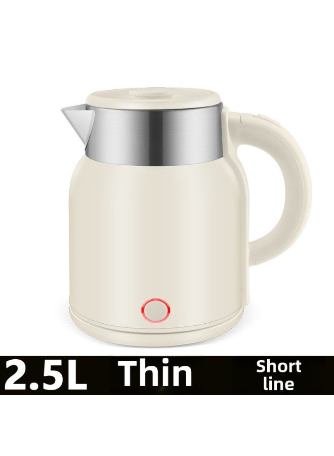 New Wanlida Thickened Kettle Household Durable Kettle Intelligent Insulation Quick Boiling Kettle Automatic XYT-Color:2.5l Beige [thin Short Line]-Capacity:The Original Price Will Be Restored To 108 Yuan Soon - Limited To Half A Day - Image 1
