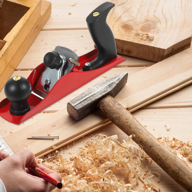 Metal Wood Trimming Plane Hand Tool Carpenter Woodworking Steel Spokeshave Flat Base Smoothing Hand Planer Random Color - Image 5