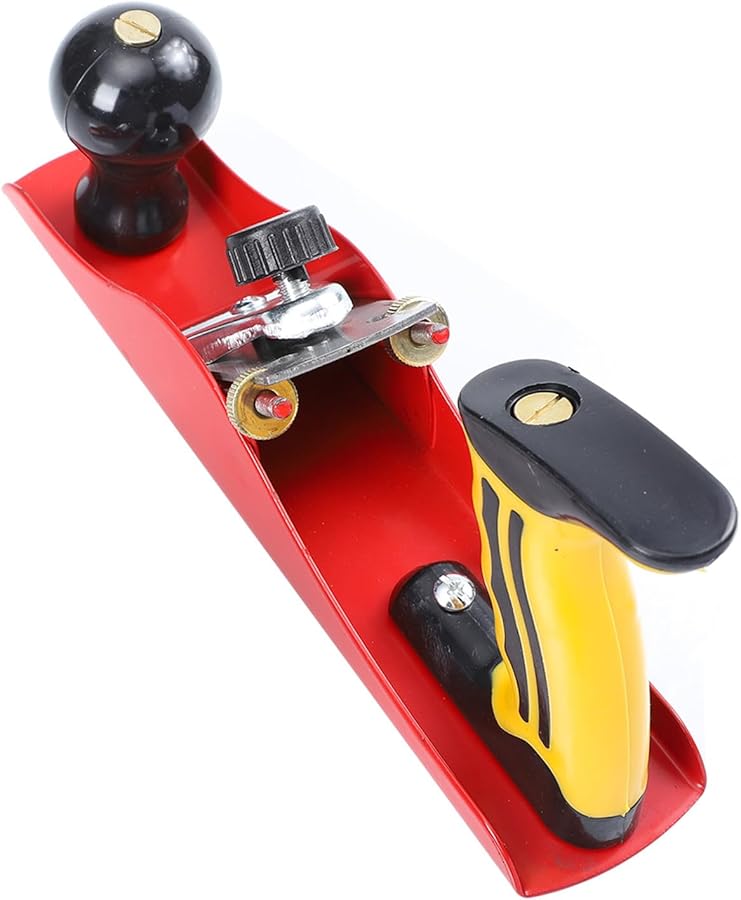 Metal Wood Trimming Plane Hand Tool Carpenter Woodworking Steel Spokeshave Flat Base Smoothing Hand Planer Random Color - Image 1