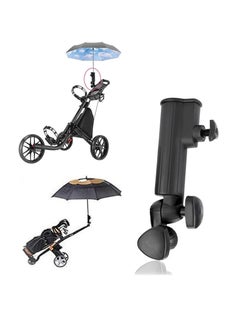 KASTWAVE Golf Umbrella Holder, Angle Adjustable, Golf Umbrella Holder for the trolley, Anti-Fall Black Umbrella Stand Attachment Deluxe Cart Umbrella Holder For Golf Push Cart Handles  - Image 1