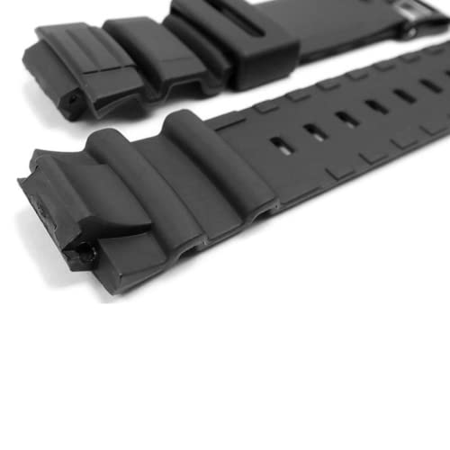 DBLACK ''CDS16'' 16mm Resin Watch Strap (Black) // Compatible With ''CASIO'' MCW-100H, MCW-110H & W-S220 Model Watches Only (Black) - Image 3