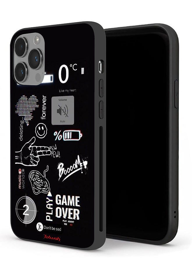 Tolwak - Apple iPhone 14 Pro Protective Case Game Over Pew Pew - Image 1