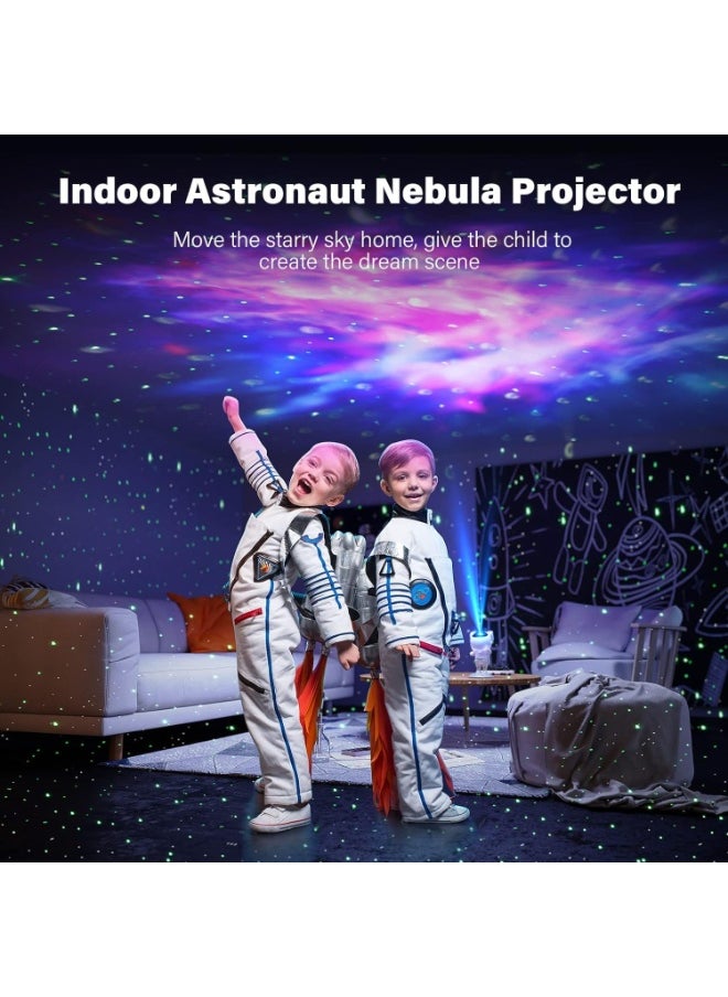 Night Star Projector Lamp with Timer and Remote Control, 360 Degree Adjustable Astronaut Design, Galaxy Nebula Pattern, Suitable for Kids and Adults Bedrooms, Playroom and Parties
