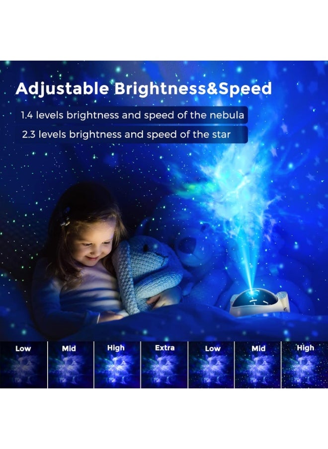 Night Star Projector Lamp with Timer and Remote Control, 360 Degree Adjustable Astronaut Design, Galaxy Nebula Pattern, Suitable for Kids and Adults Bedrooms, Playroom and Parties