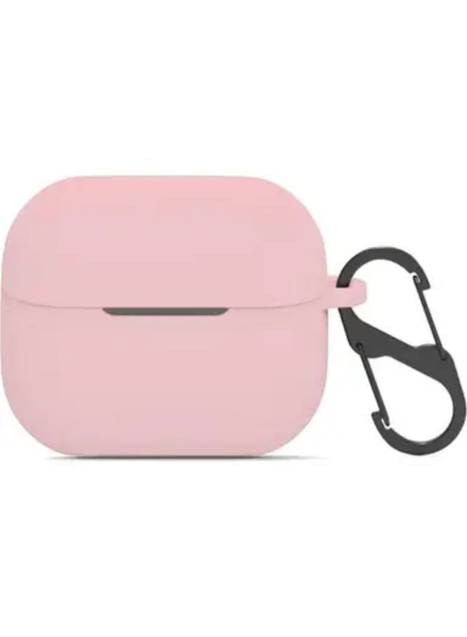 Silicone Case  For Samsung Galaxy Buds 3/3 Pro (2024) with Keychain, Shockproof Full Protective Skin Case Cover (Pink, Galaxy Buds 3/3 Pro)