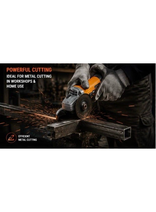 Shielder Professional Angle Grinder Shielder SH-9557 840W 115mm Electric Mini Grinder Metal Cutting and Grinding Power Tool - Image 4