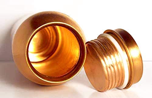 KC Pure Copper Peacock Designer Water Bottle with Advanced Leak Proof Protection, Ayurveda and Yoga Health Benefits. (1000ml, 1Unit, Pack of 1) - Image 4