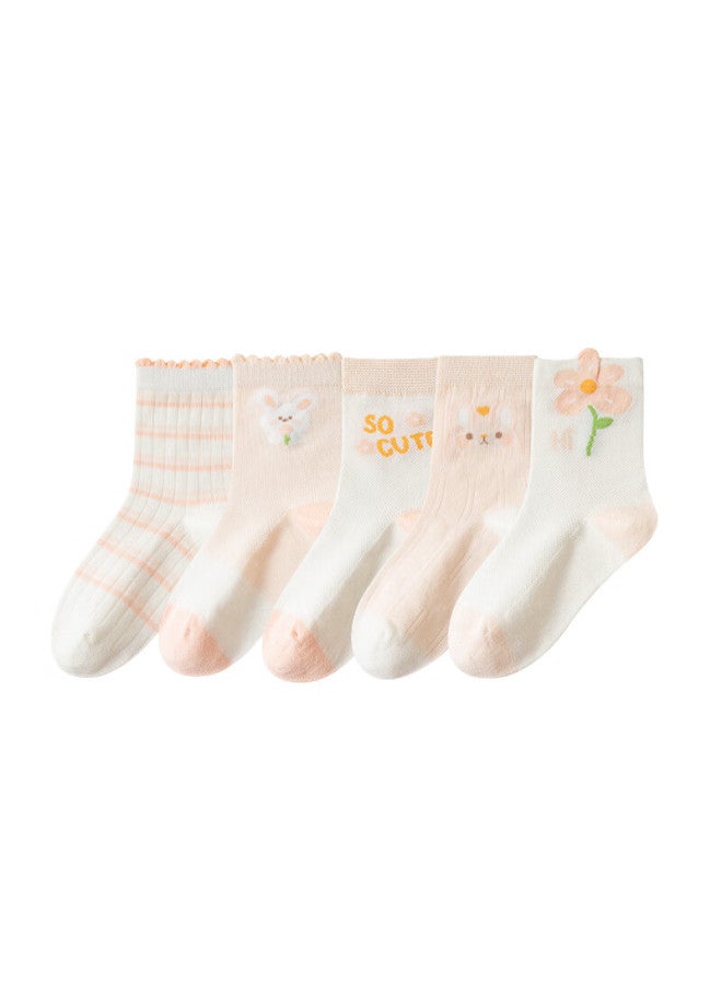 MIIOW Children's Socks For Girls , Summer Thin Mid-calf Socks, Baby Girl Casual Socks - Image 4