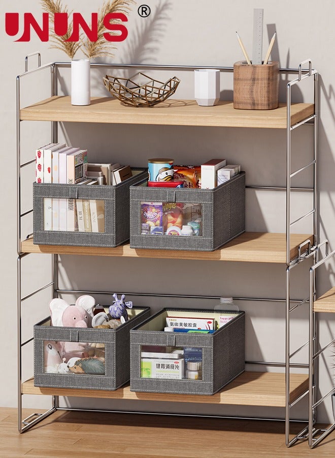Foldable Storage Bins,Pack Of 3 Clothes Drawer Organizer Bins With Handles,Closet Organizers For Clothes Storage,Office Storage,Room Organization,36x25x20cm
