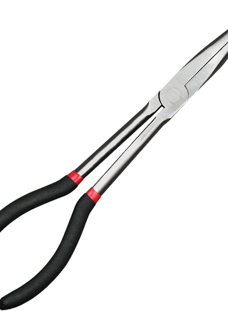 GGOOT 11" Extra Nose Pliers 45/25 Degree Straight Needle Bent Multitool Hand Tool Antirust Hardware - Image 4