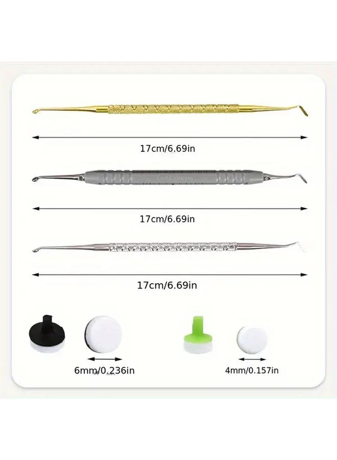 Oral Care Composite Resin Filling Kit 5pcs Each With Light Holder Quick Foam Pad Handle Trimmer And Spatula - Image 4