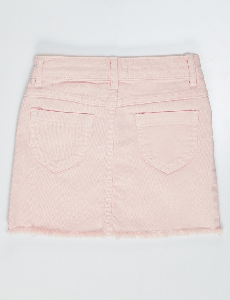 Denokids Pink Denim Mini Girl Skirt  - Image 5