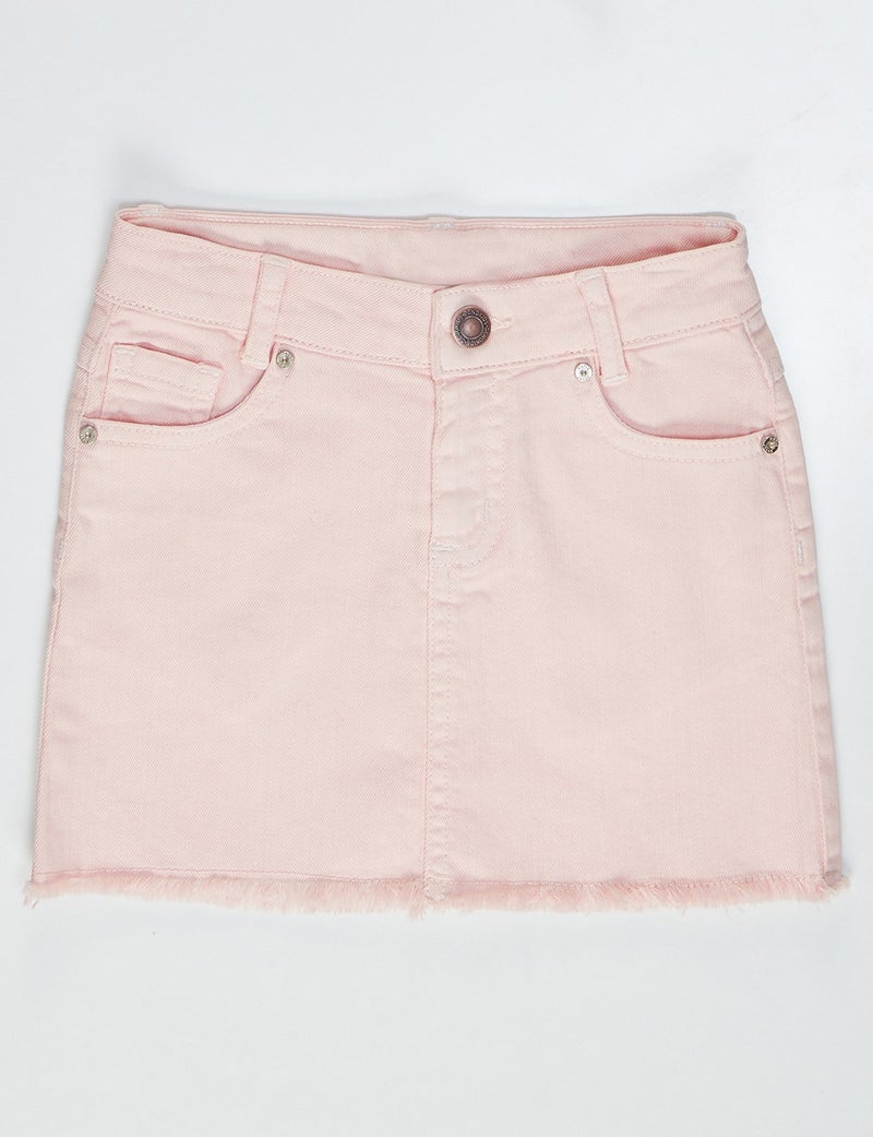 Denokids Pink Denim Mini Girl Skirt  - Image 4