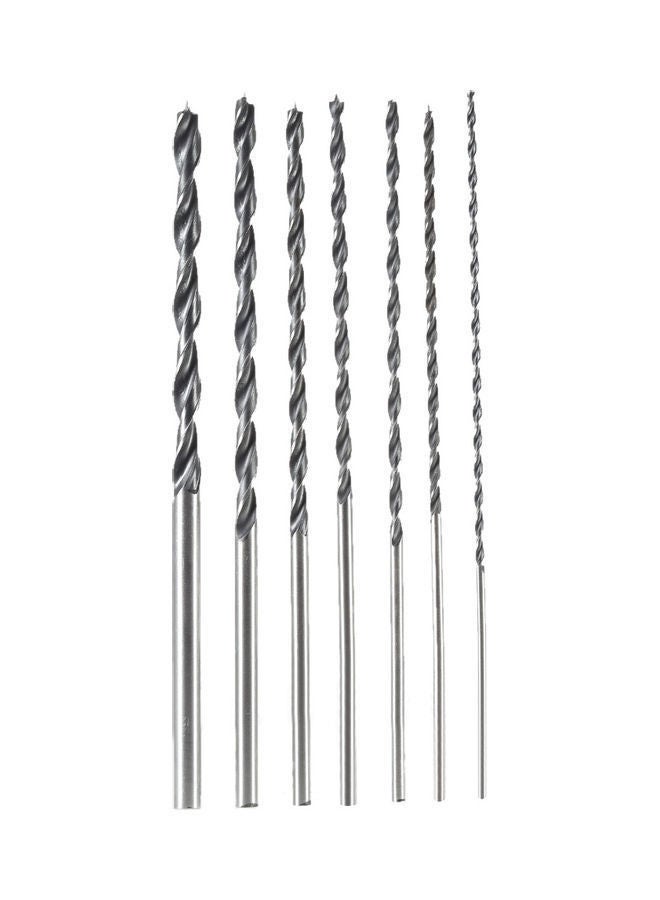 NIBEMINENT 7-Piece Wood Drill Bit Silver/Black 38cm  - Image 4