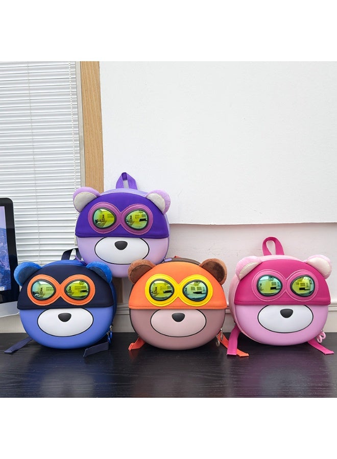 Kids School Backpack Hard Shell Bear 2-4 Years Waterproof Lightweight School Supplies - Image 2