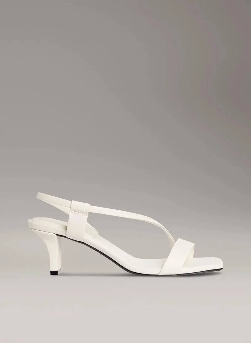 CALVIN KLEIN Leather Heeled Sandals