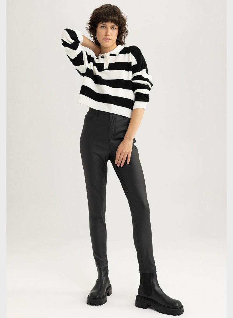 ديفاكتو جينز بخصر عالى - Image 4