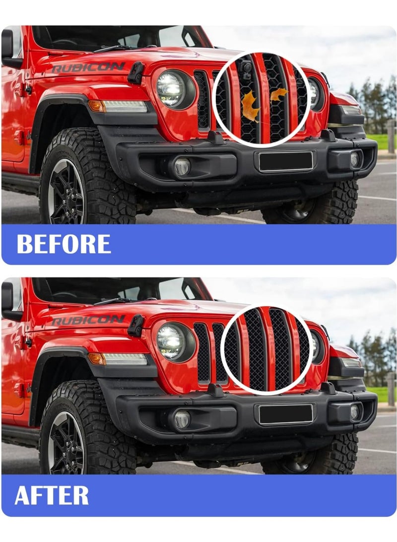 Trimmable Car Grill Mesh,Aluminum Alloy Automotive Grilles,Universal Mesh Grill Insert Fits for Front Bumper Hood Air Vents Spoiler Automotive Exterior Accessories - Image 4