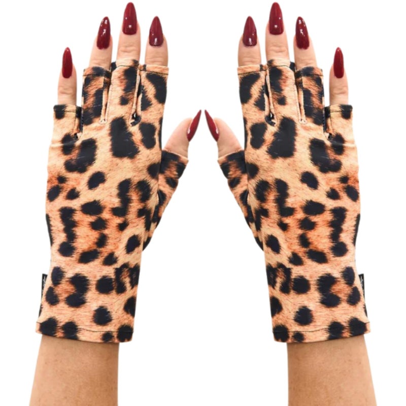 ManiGlovz - Original UPF 50+ UV Light Protective Nail Gloves | Gel Manicure & Anti UV Fingerless Gloves for Women | Driving Sun Protection - Image 1