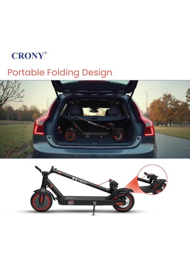 CRONY M365 Electric Scooter with APP – 250W Motor, 36V Battery, Max Speed 40 km/h, 8.5″ Tires, Foldable Aluminium Alloy Frame-BLACK - Image 5
