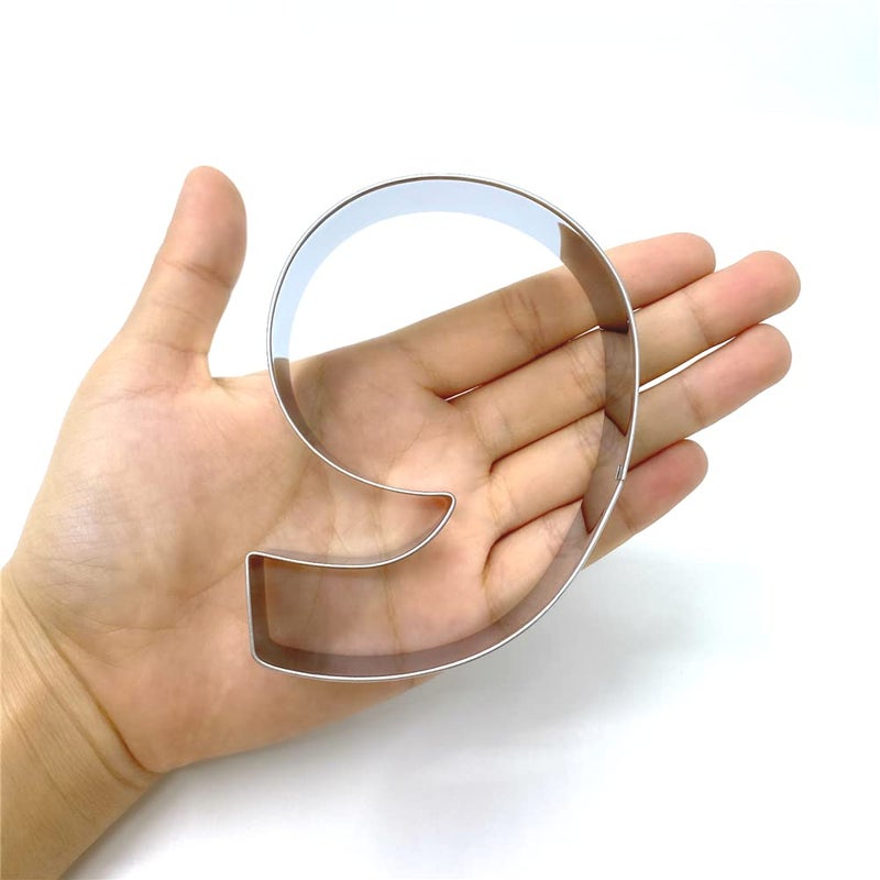 LILIAO LILIAO Number 9 Cookie Fondant Biscuit Cutter for Birthday/Anniversary/Special Day - 2.7 x 3.6 inches - Stainless Steel - Image 3