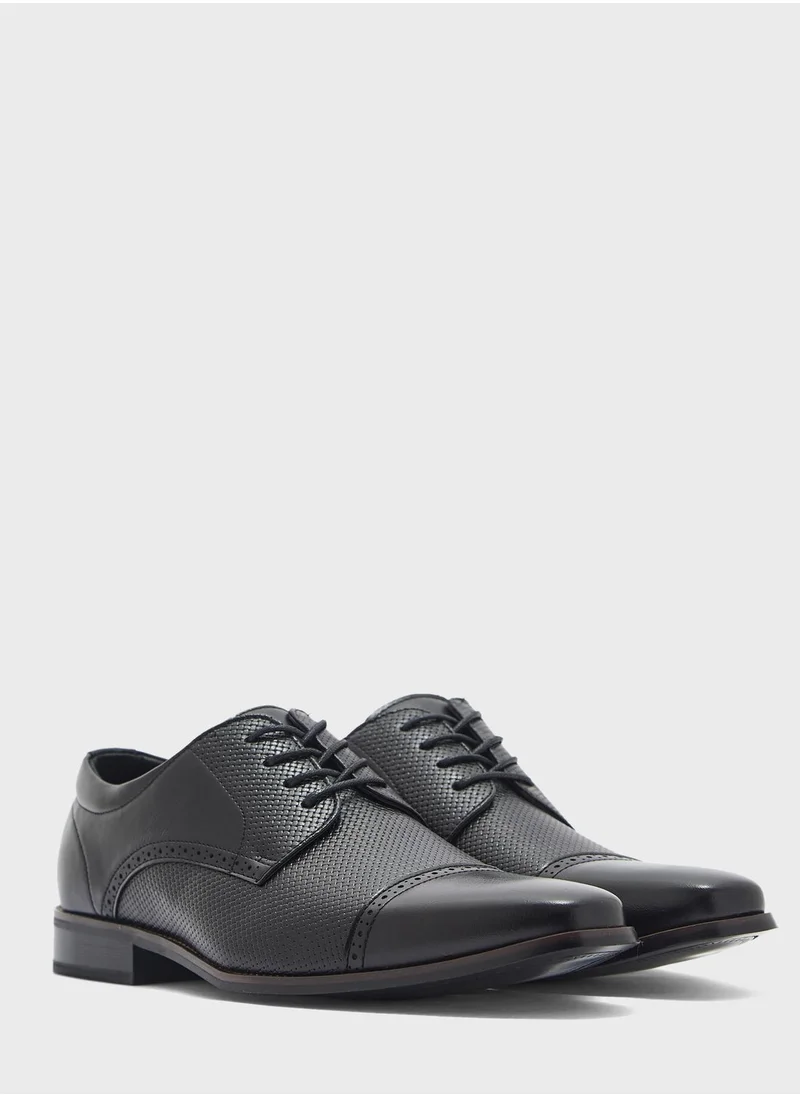 Robert Wood Emboss Textured Formal Lace Ups