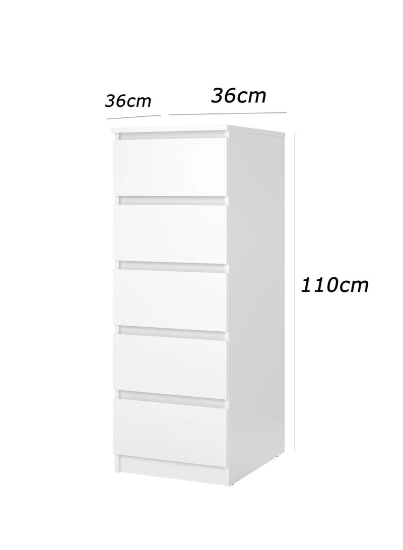 فرنتشر ستور وحدة ادراج مودرن ام دى اف - ارتفاع 110 سم - عرض 36 سم - عمق 36 سم ، من فرنتشر ستور. - Image 5