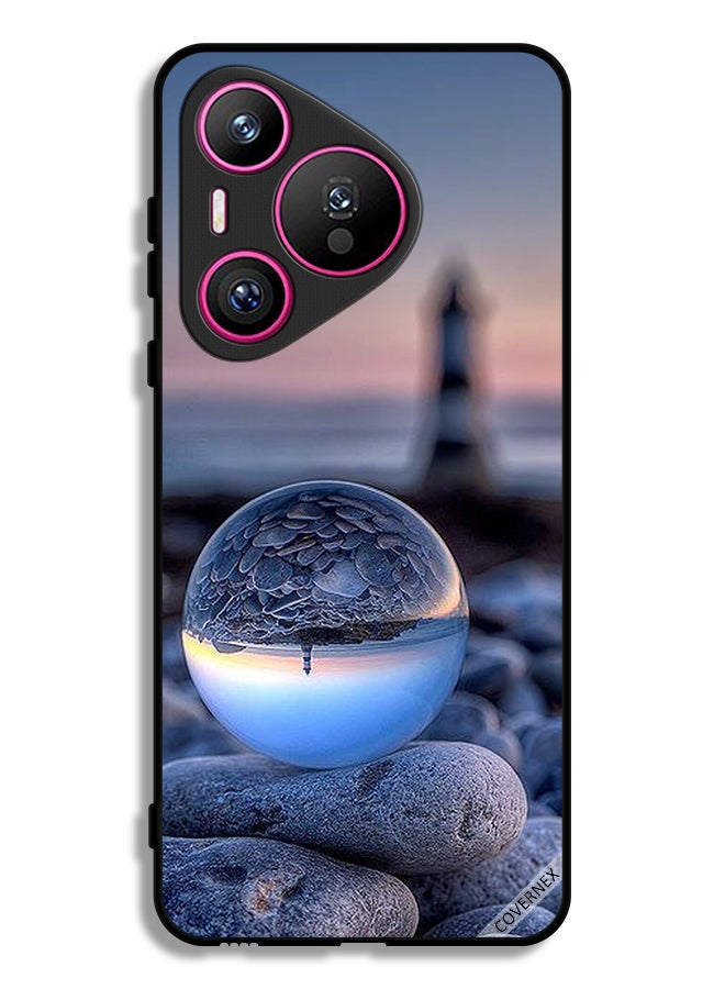 Covernex Huawei Pura 70 Protective Case Cover Awesome Photography Of Nature In Round Glass - Image 1