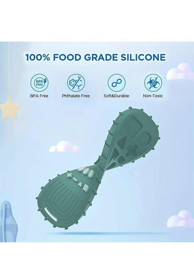 Betaoby Silicone Baby Teether Toy, TV Remote Control Shape Teething Relief Toy for Infants, Soft Sensory Chew Teether for Babies and Toddlers,Newborn must haves - Image 2