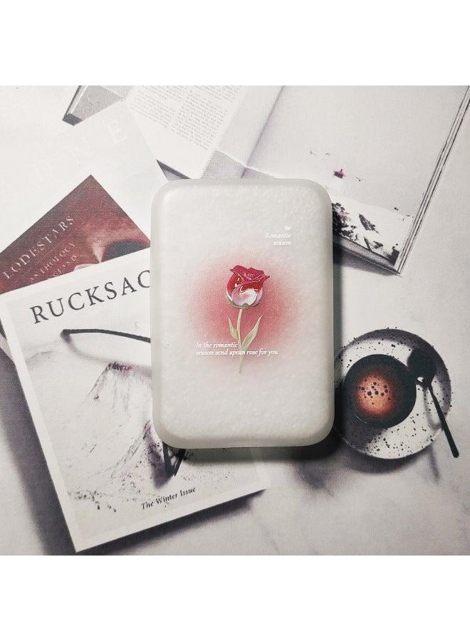 Magsafe Magnetic Wireless Power Bank Protective Case For Apple Frosted White Japanese And Korean Tulip-Specifications:Frosted White  - Image 3