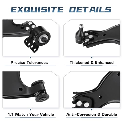Autsurles Front Lower Control Arm with Ball Joint Assembly + Sway Bars Outer Tie Rods Suspension kit for Buick Enclave 2008-2017 for Chevrolet Traverse 2007-2016 GMC Acadia Saturn Outlook K621231 K621232 - Image 5