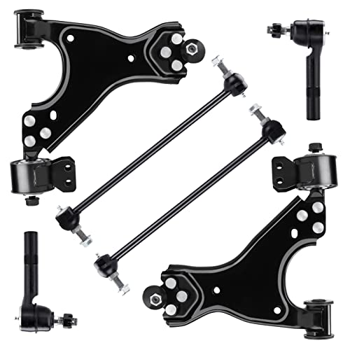 Autsurles Front Lower Control Arm with Ball Joint Assembly + Sway Bars Outer Tie Rods Suspension kit for Buick Enclave 2008-2017 for Chevrolet Traverse 2007-2016 GMC Acadia Saturn Outlook K621231 K621232 - Image 1