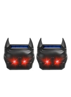 Generic Solar Powered Animal Repeller Predator Eye Animal Deterrent Devices with Red LED Lights Waterproof Skunk Deer Coyote Fox Rac Animal Repellent for Garden Yard Farm Chicken Coop (2 Pieces )  - Image 1