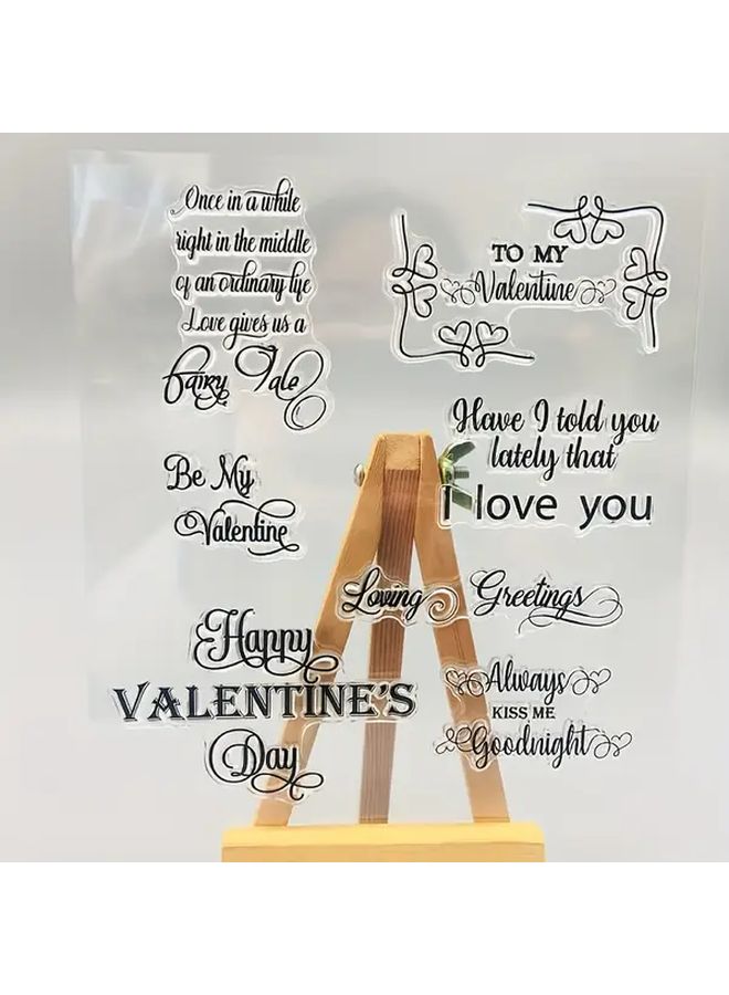 Transparent Stamp Valentine DIY Scrapbook Sticker Seal For Hand Account - Image 2