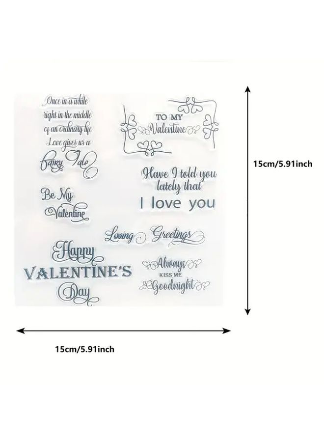 Transparent Stamp Valentine DIY Scrapbook Sticker Seal For Hand Account - Image 3