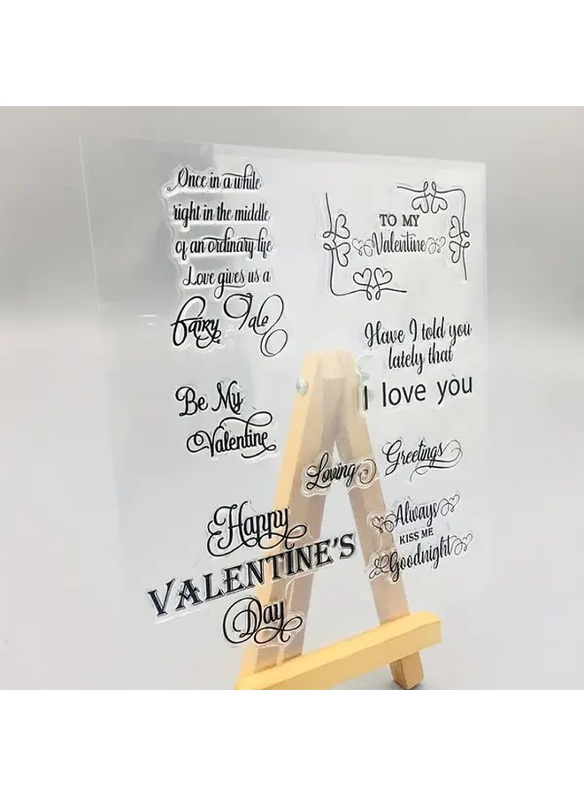Transparent Stamp Valentine DIY Scrapbook Sticker Seal For Hand Account - Image 5